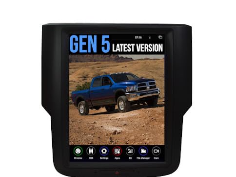 LINKSWELL Radio Replacement, GEN 5 T-Style, Satellite Ready, for RAM 2013-2019 Trucks 1500/2500/3500