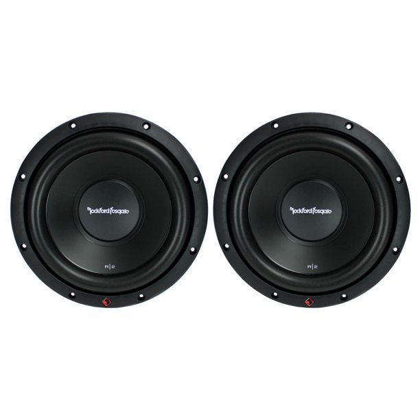 Rockford Fosgate R2D2 10" 1000W 2-Ohm DVC Car Audio Subwoofer Set, 2pk