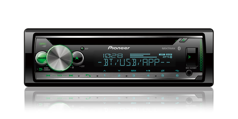 Pioneer DEH-S5200BT Single Din Mp3 CD USB Car Stereo With Bluetooth And Mixtrax