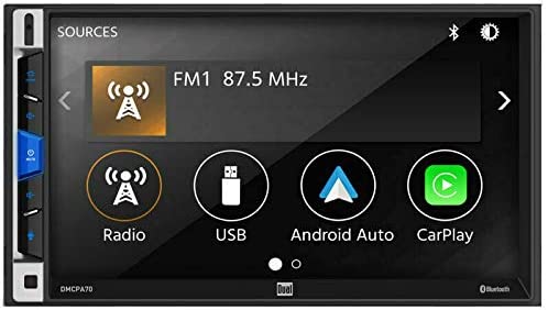 Dual DMCPA70 7" Multimedia Receiver With Apple CarPlay And Android Auto