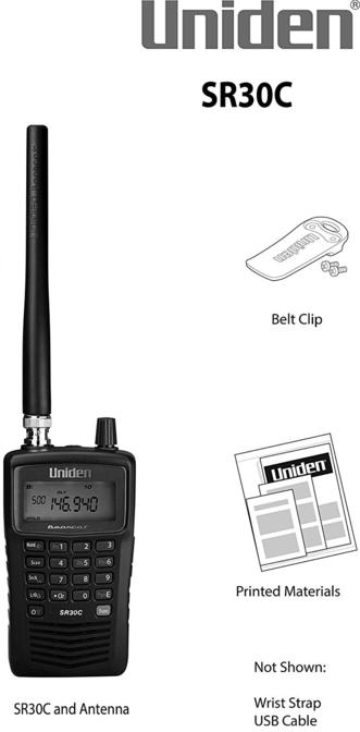 Uniden SR30C 500 Channel Handheld Narrow Band Scanner