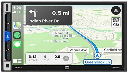 Dual DMCPA70 7" Multimedia Receiver With Apple CarPlay And Android Auto