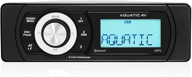 Aquatic AV MP6 Shallow Mount Waterproof Marine Stereo