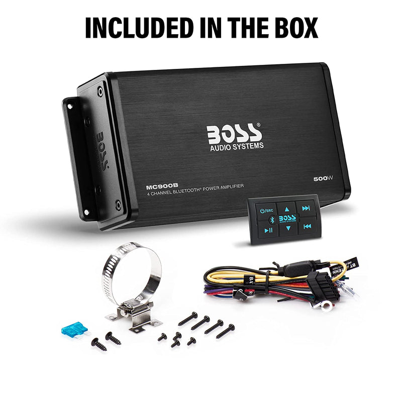 BOSS Audio Systems MC900B Amplifier for ATV UTV Car Marine 4 Channel